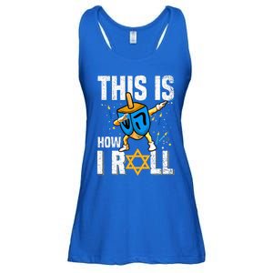 This Is How I Roll  Hanukkah Dreidel Chanukah Jew Gift Ladies Essential Flowy Tank