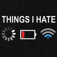 Things I Hate Funny Programmer Gamer Computer Nerd Streaming Ladies PosiCharge Tri-Blend Wicking Tank