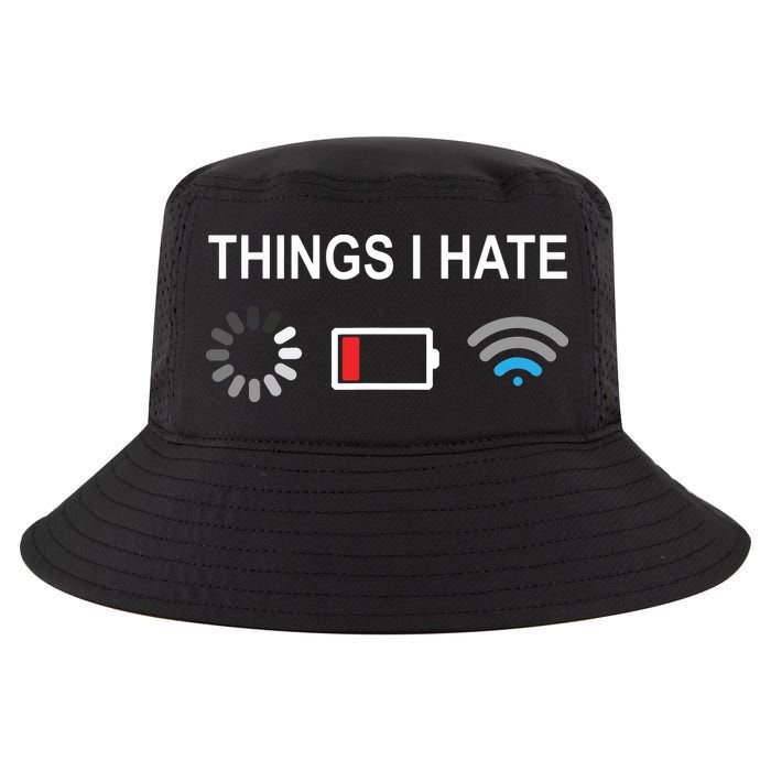 Things I Hate Funny Programmer Gamer Computer Nerd Streaming Cool Comfort Performance Bucket Hat