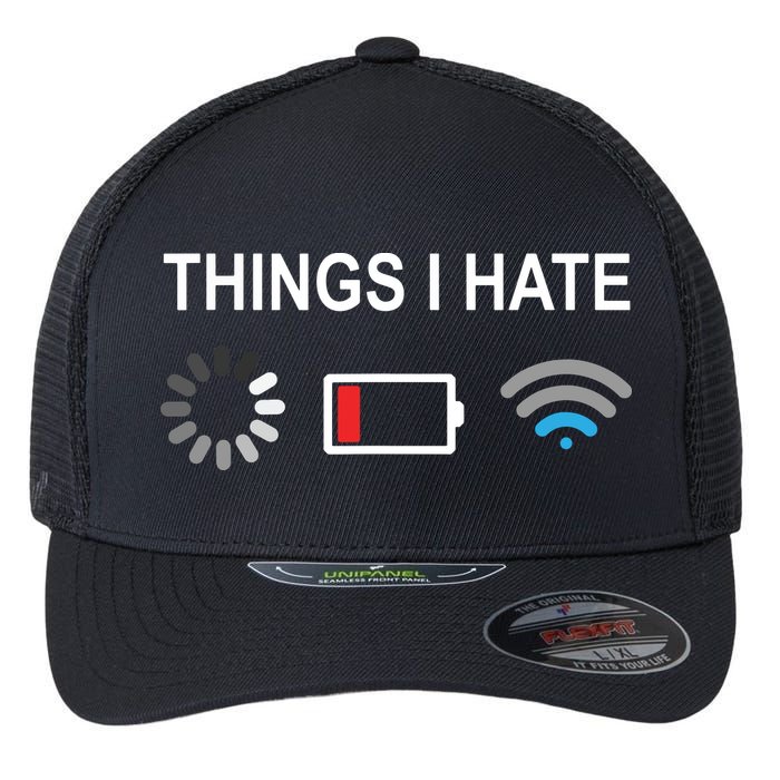 Things I Hate Funny Programmer Gamer Computer Nerd Streaming Flexfit Unipanel Trucker Cap