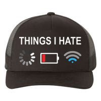 Things I Hate Funny Programmer Gamer Computer Nerd Streaming Yupoong Adult 5-Panel Trucker Hat