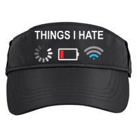 Things I Hate Funny Programmer Gamer Computer Nerd Streaming Adult Drive Performance Visor