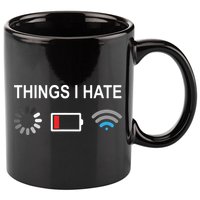 Things I Hate Funny Programmer Gamer Computer Nerd Streaming 11oz C Handle Ceramic Mug