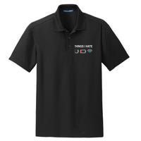 Things I Hate Funny Programmer Gamer Computer Nerd Streaming Dry Zone Grid Polo