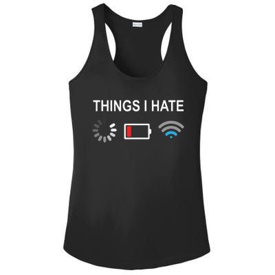 Things I Hate Funny Programmer Gamer Computer Nerd Streaming Ladies PosiCharge Competitor Racerback Tank