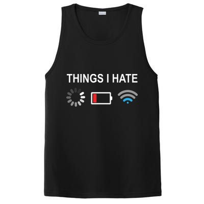 Things I Hate Funny Programmer Gamer Computer Nerd Streaming PosiCharge Competitor Tank