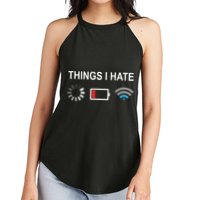 Things I Hate Funny Programmer Gamer Computer Nerd Streaming Women's Perfect Tri Rocker Tank