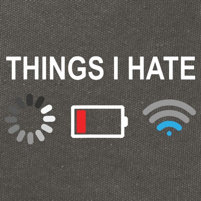 Things I Hate Funny Programmer Gamer Computer Nerd Streaming Cotton Canvas Backpack