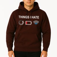 Things I Hate Funny Programmer Gamer Computer Nerd Streaming Hoodie