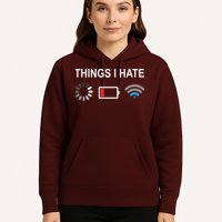 Things I Hate Funny Programmer Gamer Computer Nerd Streaming Hoodie