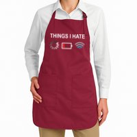 Things I Hate Funny Programmer Gamer Computer Nerd Streaming Apron