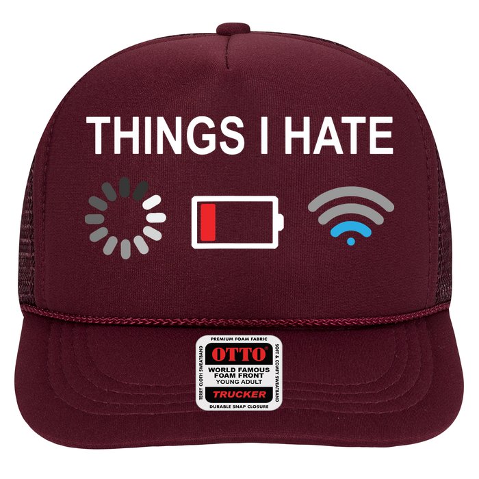 Things I Hate Funny Programmer Gamer Computer Nerd Streaming Trucker Hat