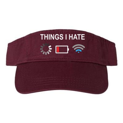 Things I Hate Funny Programmer Gamer Computer Nerd Streaming Visor