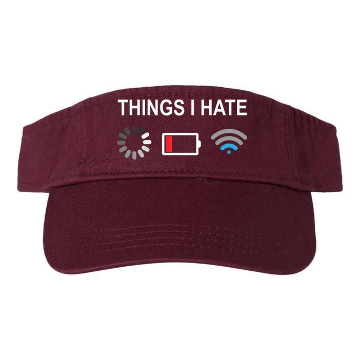 Things I Hate Funny Programmer Gamer Computer Nerd Streaming Visor
