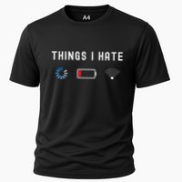 Things I Hate Programmer Gamer Computer Nerd Funny Gift Idea Cooling Performance Crew T-Shirt