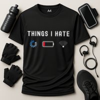 Things I Hate Programmer Gamer Computer Nerd Funny Gift Idea Cooling Performance Crew T-Shirt