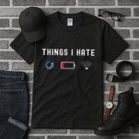 Things I Hate Programmer Gamer Computer Nerd Funny Gift Idea Tall T-Shirt