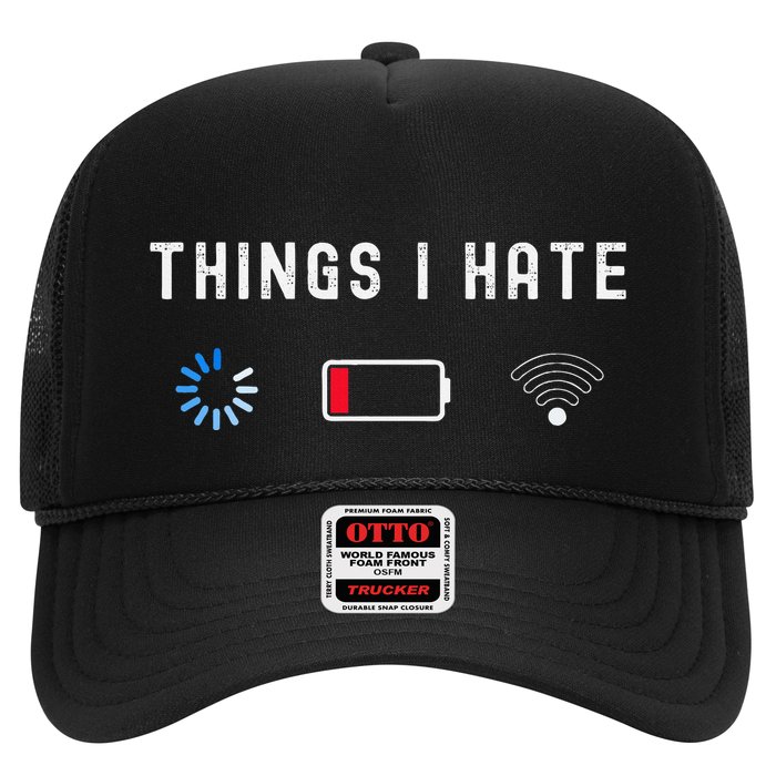 Things I Hate Programmer Gamer Computer Nerd Funny Gift Idea Trucker Hat