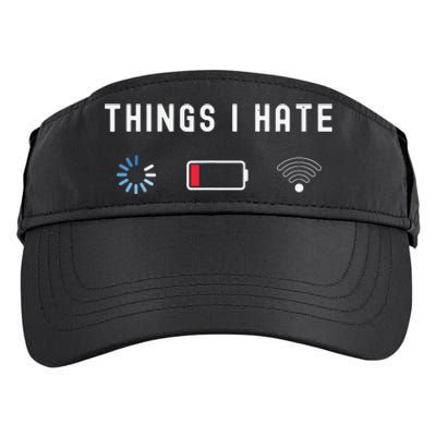 Things I Hate Programmer Gamer Computer Nerd Funny Gift Idea Adult Drive Performance Visor