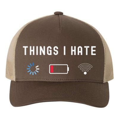 Things I Hate Programmer Gamer Computer Nerd Funny Gift Idea Yupoong Adult 5-Panel Trucker Hat