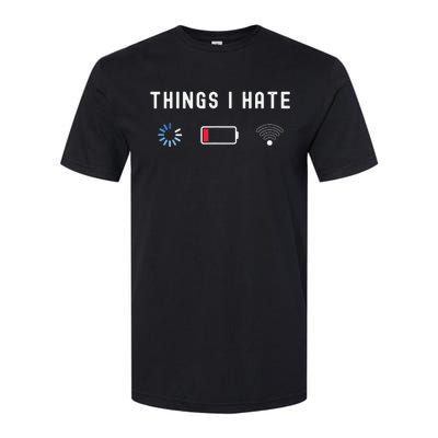 Things I Hate Programmer Gamer Computer Nerd Funny Gift Idea Softstyle® CVC T-Shirt