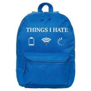 Things I Hate Programmer Gamer Funny Gift 16 in Basic Backpack