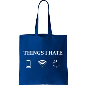 Things I Hate Programmer Gamer Funny Gift Tote Bag