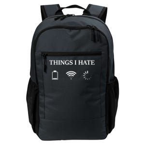 Things I Hate Programmer Gamer Funny Gift Daily Commute Backpack