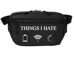 Things I Hate Programmer Gamer Funny Gift Crossbody Pack