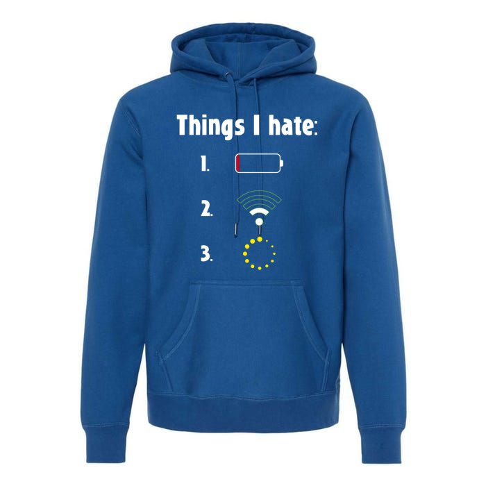 Things I Hate Programmer Gamer Gaming Funny Christmas Nerd Gift Premium Hoodie