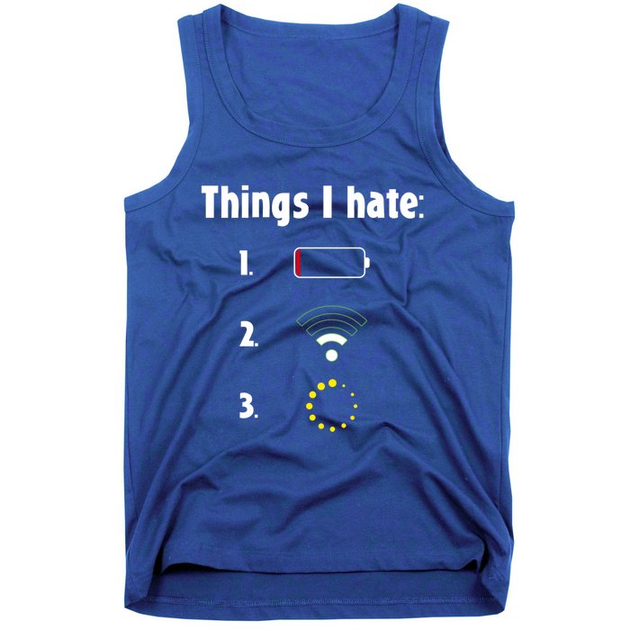 Things I Hate Programmer Gamer Gaming Funny Christmas Nerd Gift Tank Top