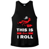 This Is How I Roll Zero Turn Riding Lawn Mower Image Ladies PosiCharge Tri-Blend Wicking Tank