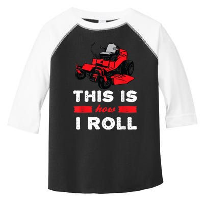 This Is How I Roll Zero Turn Riding Lawn Mower Image Toddler Fine Jersey T-Shirt