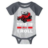 This Is How I Roll Zero Turn Riding Lawn Mower Image Infant Baby Jersey Bodysuit