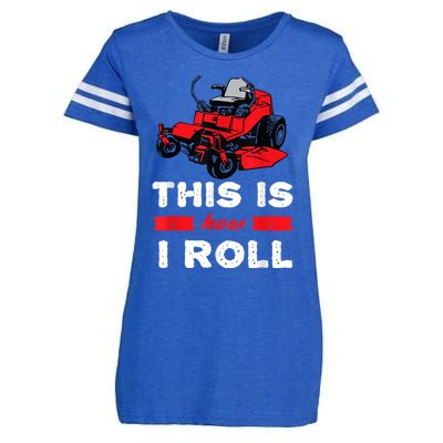 This Is How I Roll Zero Turn Riding Lawn Mower Image Enza Ladies Jersey Football T-Shirt