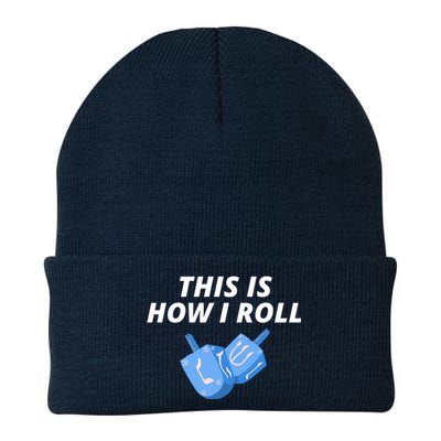 This Is How I Roll Funny Dreidel Menorah Chanukah Hanukkah Funny Dreidel Gift Knit Cap Winter Beanie