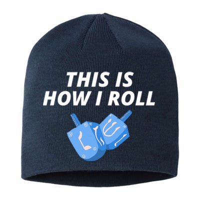 This Is How I Roll Funny Dreidel Menorah Chanukah Hanukkah Funny Dreidel Gift Sustainable Beanie