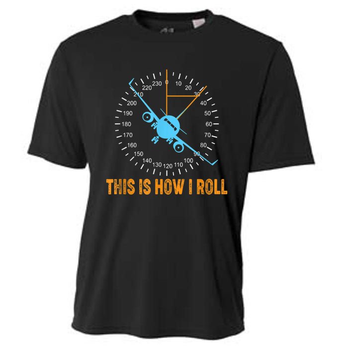 This Is How I Roll Airplane Pilo Aviation Cooling Performance Crew T-Shirt