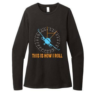 This Is How I Roll Airplane Pilo Aviation Womens CVC Long Sleeve Shirt