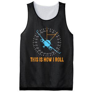 This Is How I Roll Airplane Pilo Aviation Mesh Reversible Basketball Jersey Tank