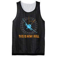 This Is How I Roll Airplane Pilo Aviation Mesh Reversible Basketball Jersey Tank