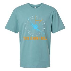 This Is How I Roll Airplane Pilo Aviation Sueded Cloud Jersey T-Shirt