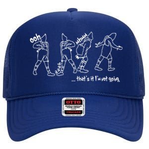 That's It I'm Not Going Funny Anti Christmas High Crown Mesh Back Trucker Hat