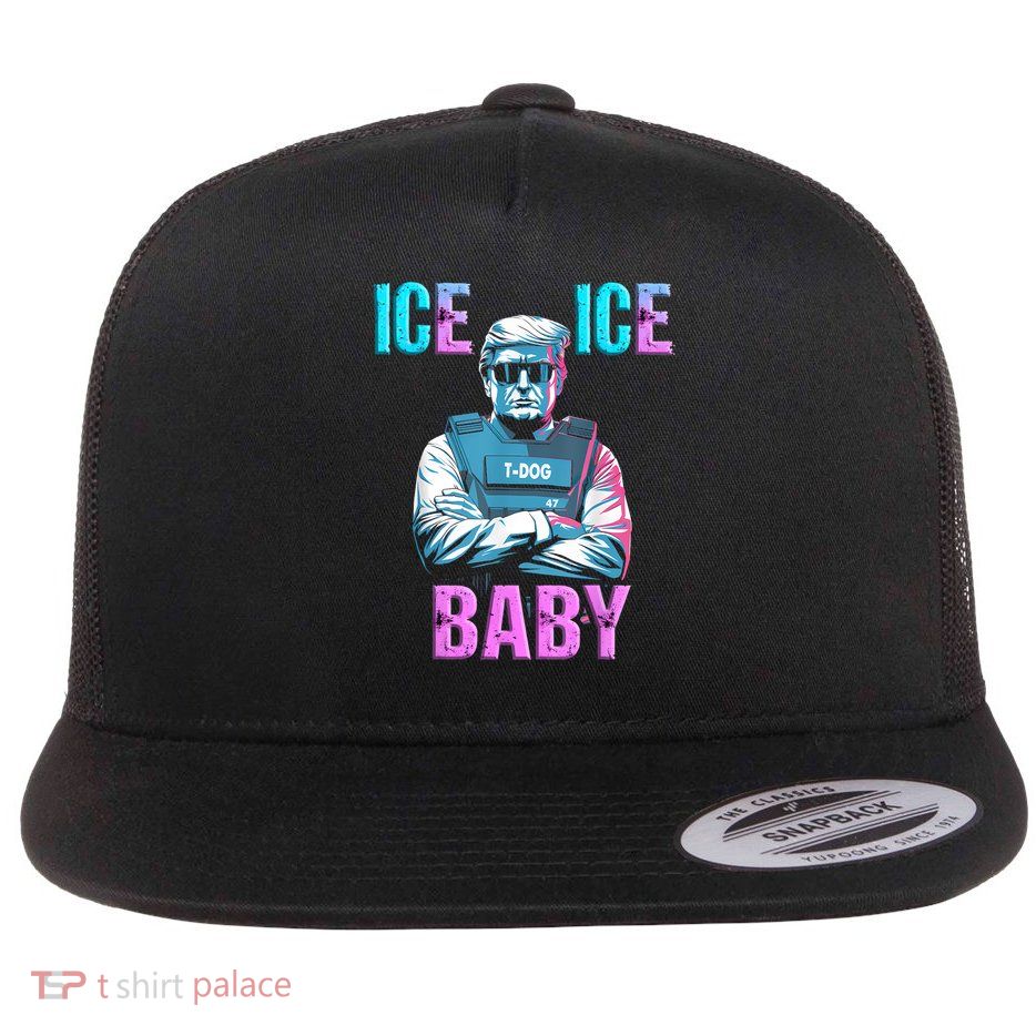 Trump Ice Ice Baby lb37 Baby lb37 Flat Bill Trucker Hat