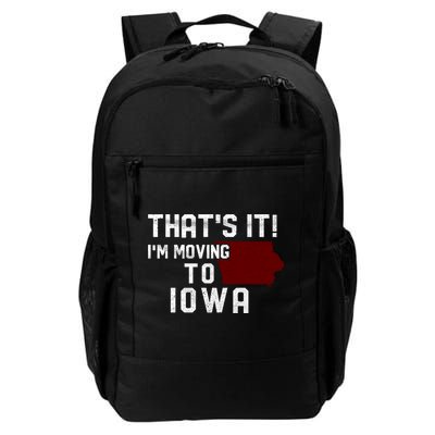 That's It I'm Moving To Iowa Map Funny Iowa Lover Backpack