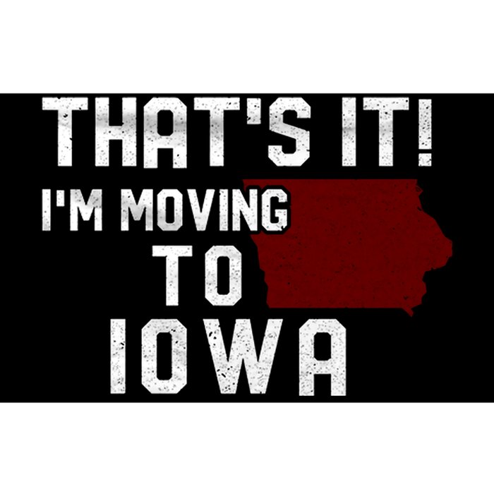 That's It I'm Moving To Iowa Map Funny Iowa Lover Bumper Sticker