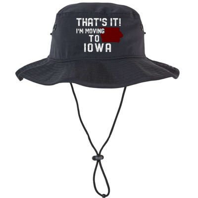 That's It I'm Moving To Iowa Map Funny Iowa Lover Legacy Cool Fit Booney Bucket Hat