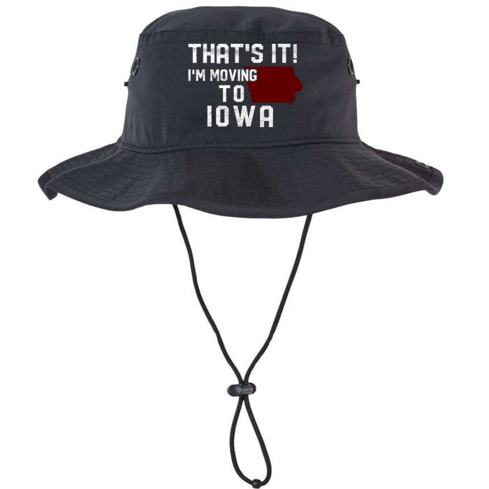 That's It I'm Moving To Iowa Map Funny Iowa Lover Legacy Cool Fit Booney Bucket Hat