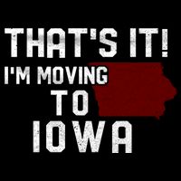That's It I'm Moving To Iowa Map Funny Iowa Lover 16 in Basic Backpack