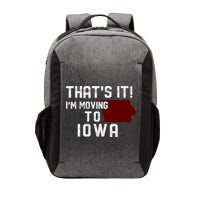 That's It I'm Moving To Iowa Map Funny Iowa Lover Vector Backpack